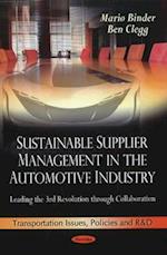 Sustainable Supplier Management in the Automotive Industry