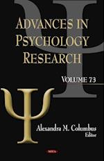 Advances in Psychology Research. Volume 73