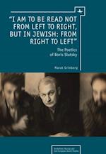 'I am to be read not from left to right, but in Jewish: from right to left'