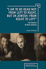 "I am to be read not from left to right, but in Jewish: from right to left"