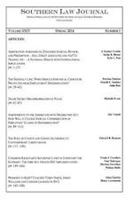 Southern Law Journal, Vol. XXIV, Spring 2014