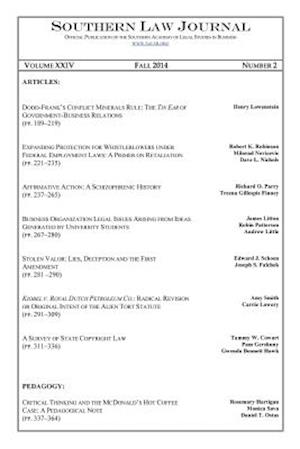 Southern Law Journal, Vol. XXIV, No. 2, Fall 2014