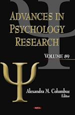 Advances in Psychology Research. Volume 89