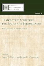 Translating Scripture for Sound and Performance