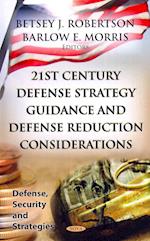 21st Century Defense Strategy Guidance & Defense Reduction Considerations