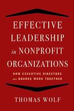 Effective Leadership for Nonprofit Organizations