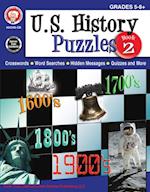 U.S. History Puzzles, Book 2, Grades 5 - 8