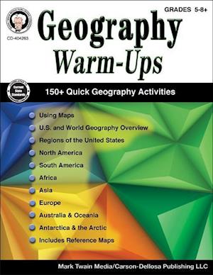 Geography Warm-Ups, Grades 5-8