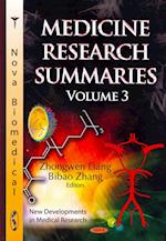 Medicine Research Summaries