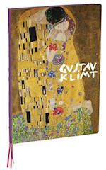 The Kiss, Gustav Klimt A4 Notebook