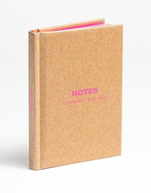 Kraft and Pink Mini Notebook