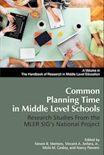 Common Planning Time in Middle Level Schools