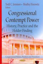 Congressional Contempt Power