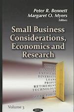 Small Business Considerations, Economics & Research