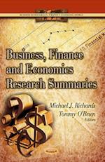 Business, Finance and Economics Research Summaries-spit book