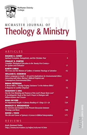 McMaster Journal of Theology and Ministry