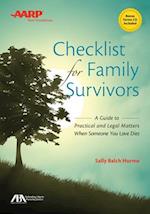 ABA/AARP Checklist for Family Survivors
