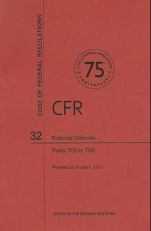 National Defense, Parts 700 to 799