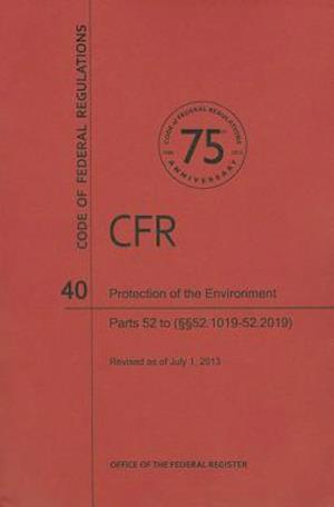 Protection of Environment, Part 52 (Sections 52.1019 to 52.2019)