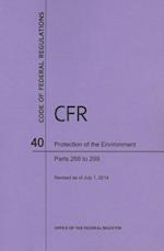 Code of Federal Regulations Title 40, Protection of Environment, Parts 266-299, 2014