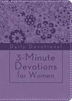 3-Minute Devotions for Women: Daily Devotional (purple)