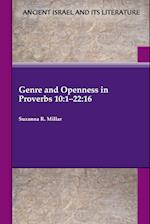 Genre and Openness in Proverbs 10