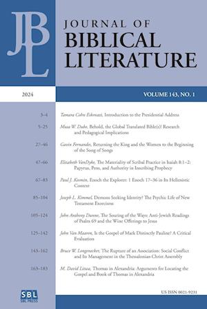 Journal of Biblical Literature 143.1 (2024)