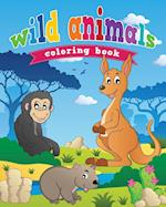 Wild Animals Coloring Book