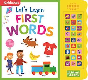 27-Button Sound Book Let's Learn First Words