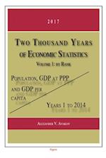 Two Thousand Years of Economic Statistics, Years 1-2014, Vol. 1, by Rank