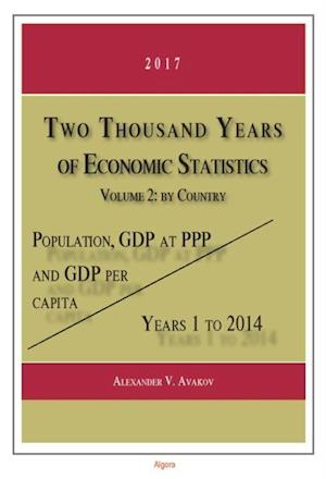 Two Thousand Years of Economic Statistics, Years 1-2014, Vol. 2, by Country