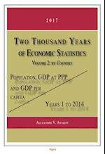 Two Thousand Years of Economic Statistics, Years 1-2014, Vol. 2, by Country