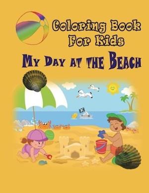 My Day at the Beach - Coloring Book