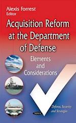 Acquisition Reform at the Department of Defense