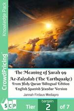 Meaning of Surah 99 Az-Zalzalah (The Earthquake) From Holy Quran Bilingual Edition English Spanish Standar Version