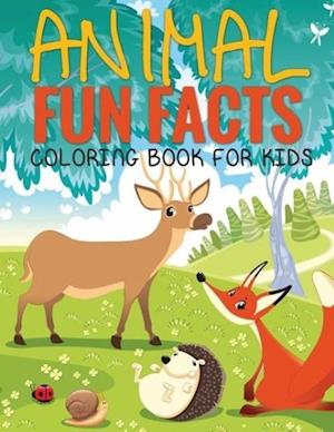 Animal Fun Facts (Coloring Book for Kids) Paperback