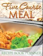 Five Course Meal Recipe Book Planner