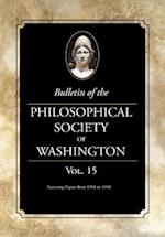 Bulletin of the Philosophical Society of Washington