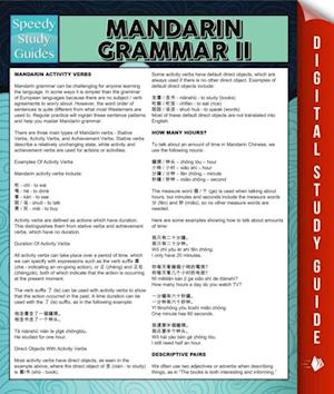 Mandarin Grammar II (Speedy Language Study Guides)