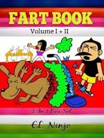 Fart Book: Comic Books For Kids : 2 In 1 Fart Books For Kids Compilation (2 In 1 Box Set - Volume I & II)