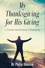 My Thanksgiving for His Giving