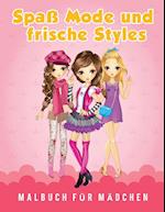 Spaß Mode Und Frische Styles Malbuch Für Mädchen