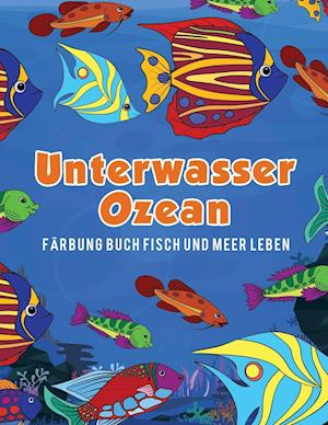 Unterwasser Ozean Färbung Buch Fisch Und Meer Leben