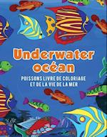 Ocean Underwater Poissons Livre de Coloriage Et de la Vie de la Mer