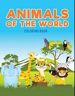 Animals of the world coloring Book