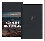 The God Keeps His Promises KJV Study Bible [slate Leaf]