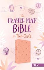 The Prayer Map Bible for Teen Girls Nlv [Coral Dandelions]