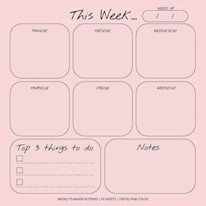 Weekly Planner Notepad