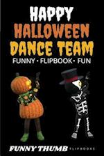 Happy Halloween Dance Team Funny Flipbook: Jack-o-lantern and Skeleton Dancing Animation Flipbook 