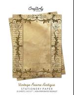 Vintage Frame Antique Stationery Paper